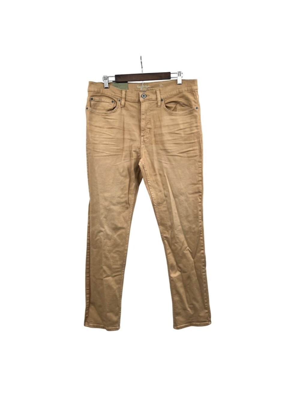 Goodfellow Mens Slim Fit Jeans Total Flex Dust Tan Size 36x32 New